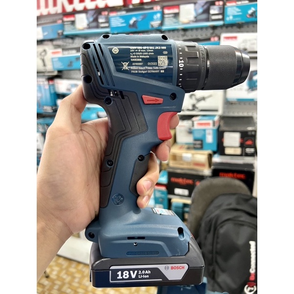 Máy khoan vặn vít KHÔNG CHỔI THAN dùng pin Bosch GSR 185-LI