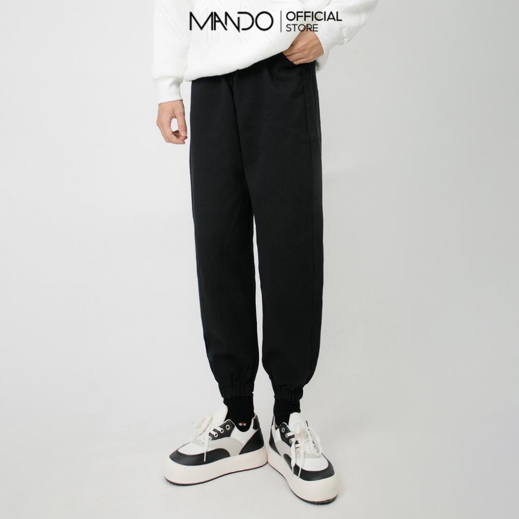 Quần Jeans Jogger Nam MANDO Vải Bò Ống Rộng Trơn 3 Màu Kiểu Dáng Basic Trẻ Trung Unisex Thời Trang Hàn Quốc QJN064 !