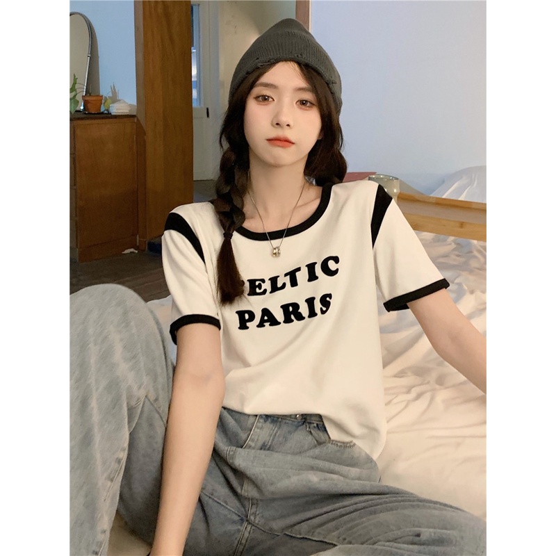 Áo Thun Tay Ngắn Dáng Ôm Thời Trang Cho Nữ