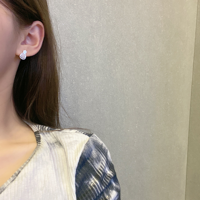 Đôi khuyên tai hình quả dứa thời trang cho nữ