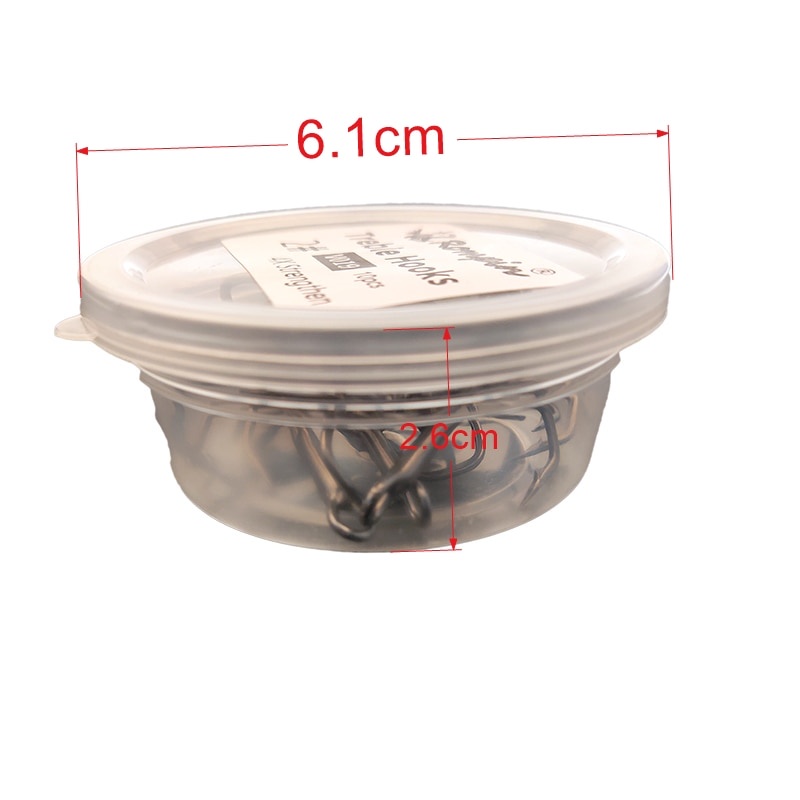 Hộp 10 lưỡi câu cá bằng thép carbon 2 / 4 / 6 / 8 / 10 / 12 / 14 V019 chuyên dụng