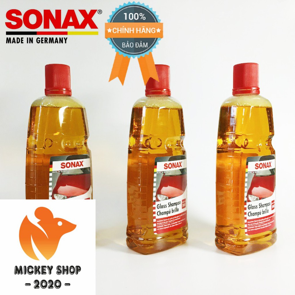 [CHUYÊN DỤNG] Nước rửa xe SONAX Gloss Shampoo Concentrate 1 Lít