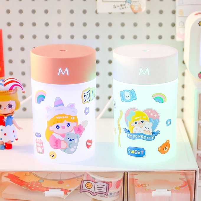 Đèn Ngủ Phun Sương Tạo Ẩm Dễ Thương - Máy Tạo Độ Ẩm Không Khí DUASHOP