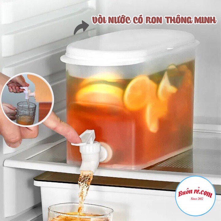 Bình đựng nước 3,5L Việt Nhật 6785 Bình có vòi đựng nước trà, nước trái cây để trong tủ lạnh tiện lợi freeship