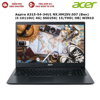 Laptop acer aspire a315-54-34u1 nx.hm2sv.007 i3-10110u | 4g | ssd256 | 15/fhd | win