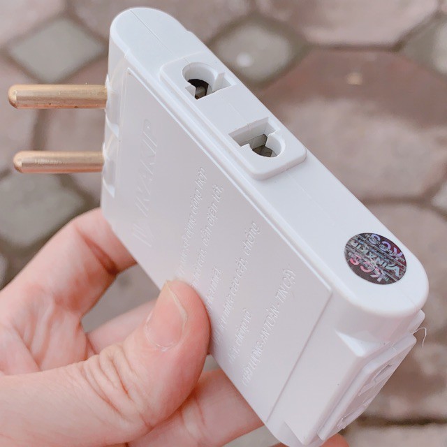 Phích Cắm Nối 3 Ngả Đa Năng 10A Viankip