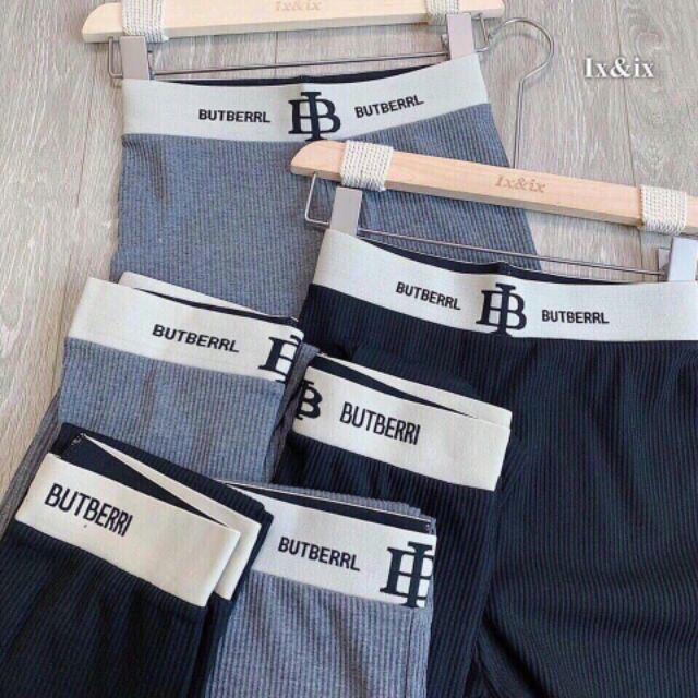 Quần bầu legging cặp chéo chất Zíp tăm