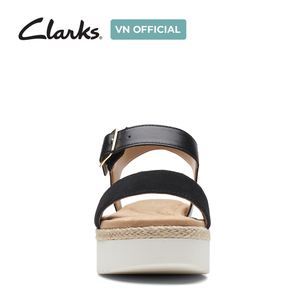 Giày Xăng Đan Da Lộn Nữ CLARKS Lana Shore màu đen