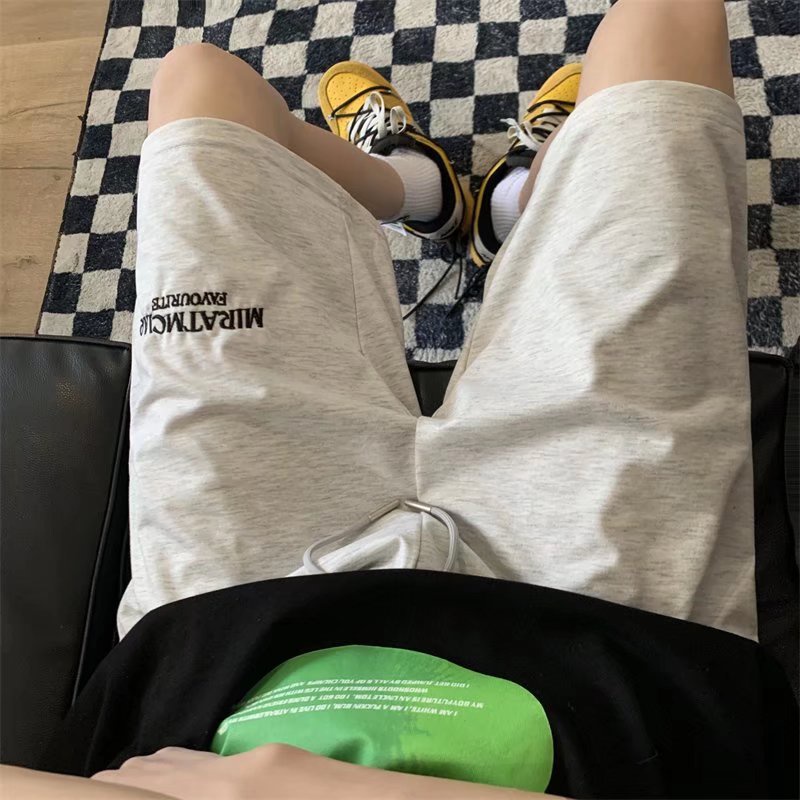 Quần Short Thể Thao Dáng Suông Thêu Chữ Đơn Giản Thời Trang Mùa Hè Cho Nam Size M-2XL