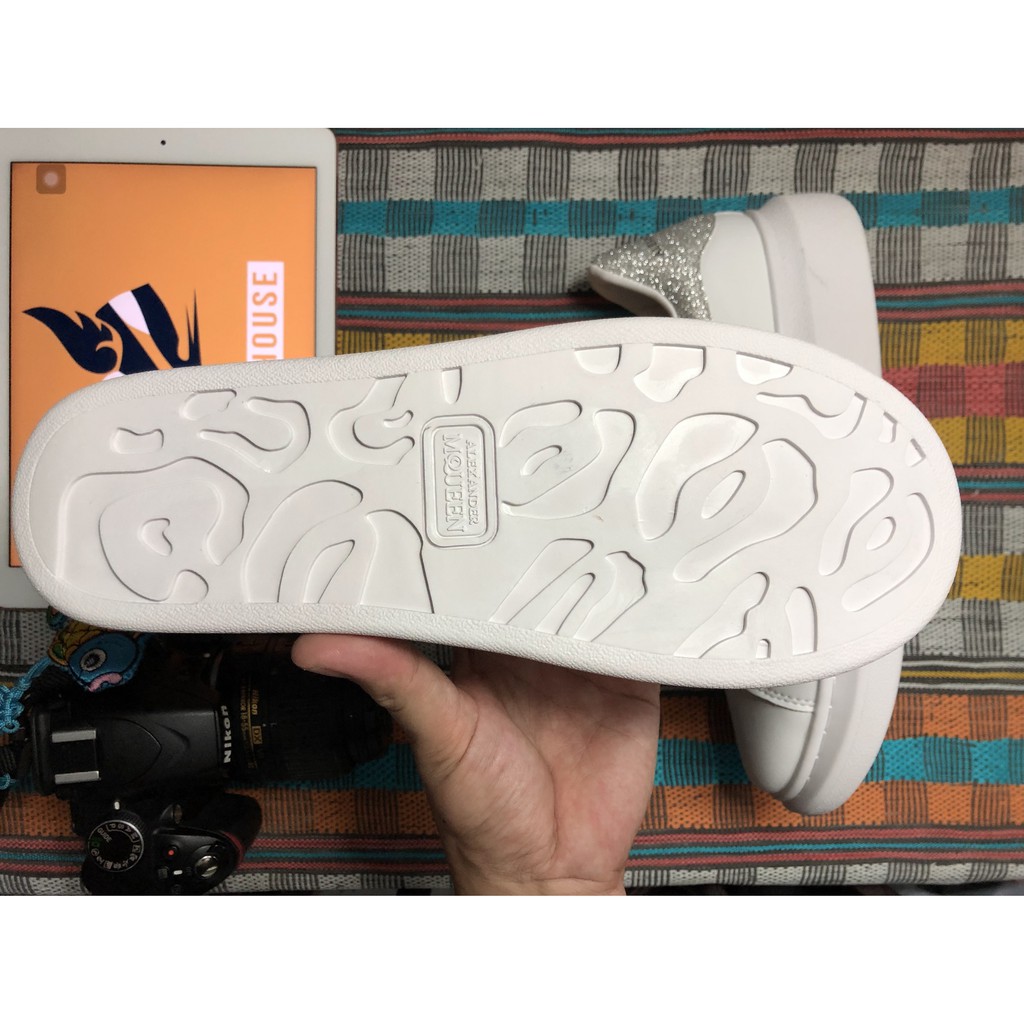 Giày MC QUEEN Nữ Xám Siêu Lấp Lánh