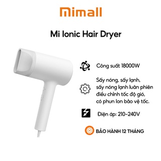 Máy sấy tóc Xiaomi Mi Ionic Hair Dryer - Công suất 1800W | BH CHÍNH HÃNG 6 THÁNG