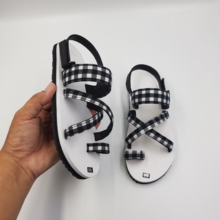 xăng đan nữ A112 ca rô ( sandal đồng nai )