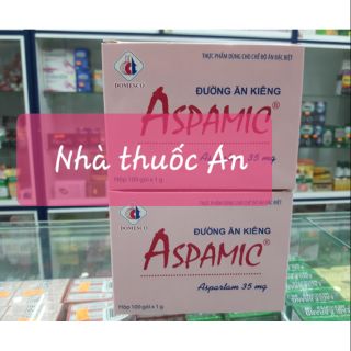 Đường ăn kiêng Aspamic hộp 100 gói
