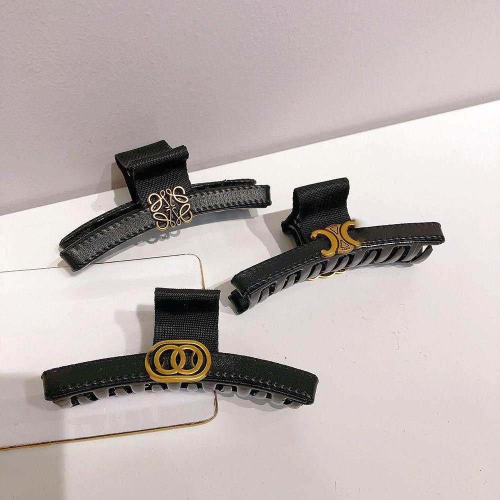 NICKOLAS Kẹp Tóc Hình Cá Mập Bằng Da Cỡ Lớn Thời Trang Cho Nữ