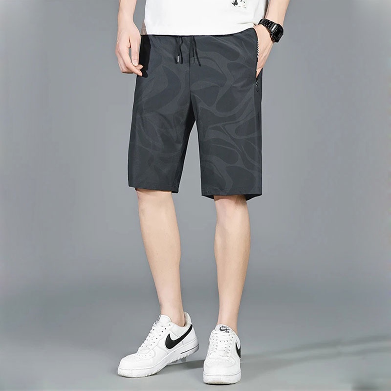 Quần Short Thể Thao Chất Liệu Lụa Mát Mỏng Nhanh Khô Thời Trang Mùa Hè Cho Nam