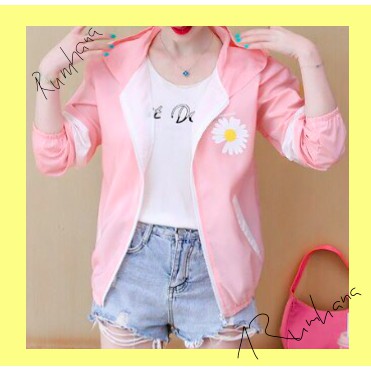 ÁO GIÓ NỮ IN HOA CÚC CAO CẤP NHIỀU MÀU TRẺ-ĐẸP A68