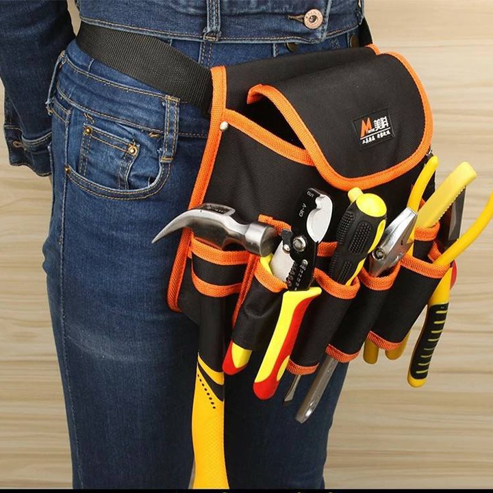 Túi đựng đồ nghề đeo hông - Túi đeo dụng cụ sửa chữa điện 7 ngăn