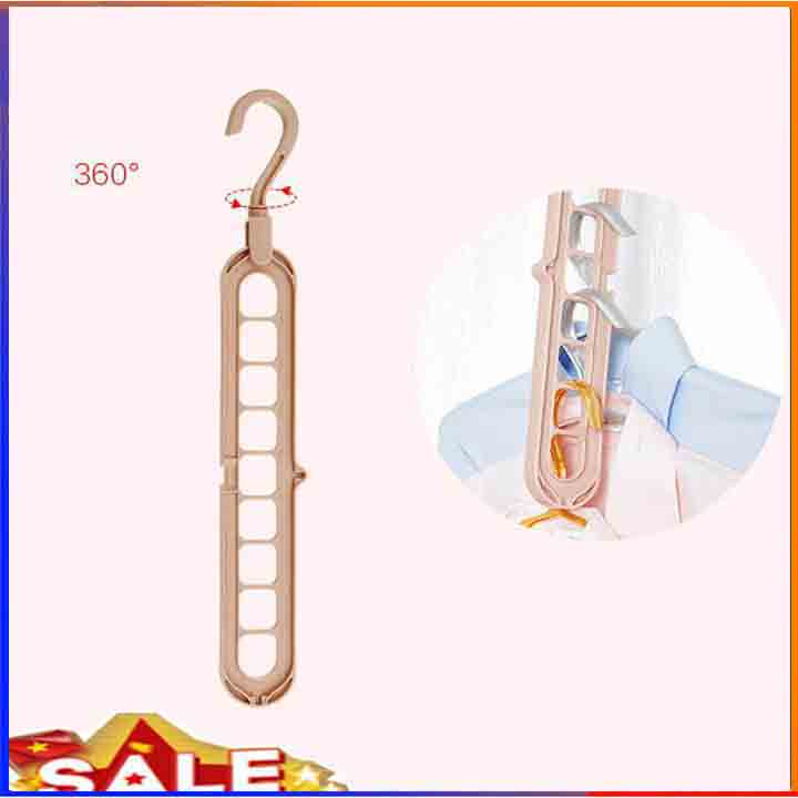 Móc treo quần áo thông minh 9 lỗ đa năng tiện lợi