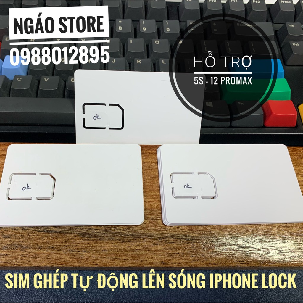 Sim ghép phôi trắng hỗ trợ 5S - 12 Promax