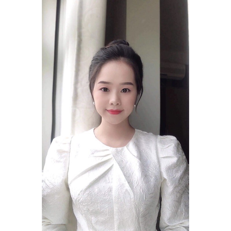 Đầm nữ đi tiệc cao cấp DVC, đầm trắng nữ dáng xòe | BigBuy360 - bigbuy360.vn