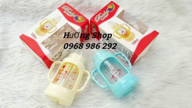 Bình sữa chịu thủy tinh nhiệt baby love cho bé