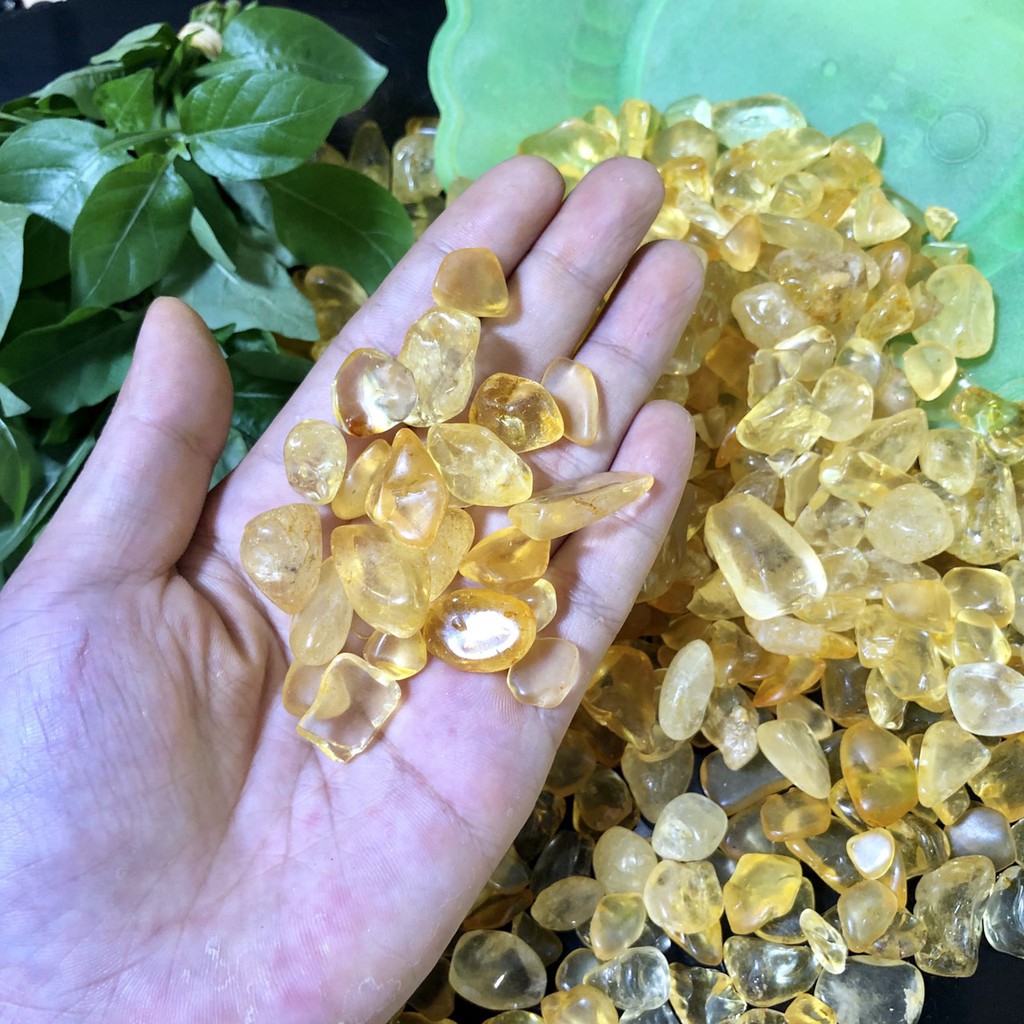 Vụn đá Thach anh Vàng cho thanh tẩy Tarot | BigBuy360 - bigbuy360.vn