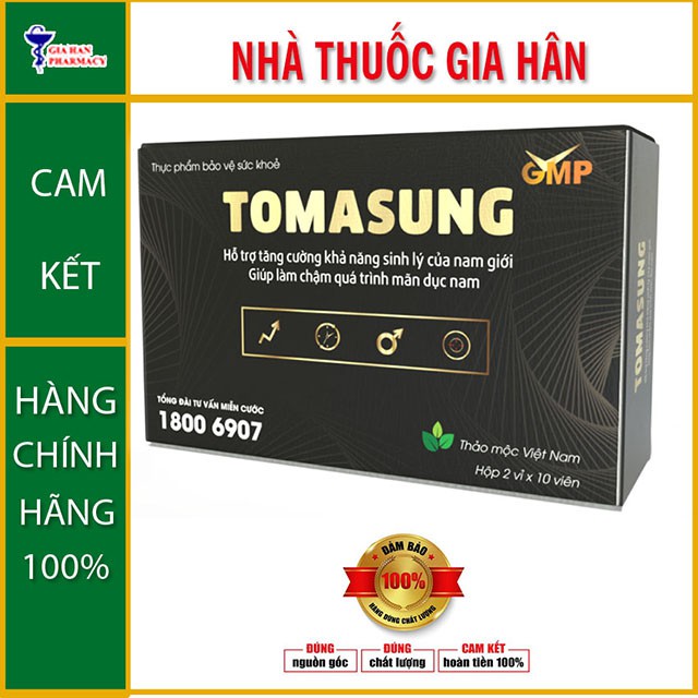  Tomasung - Bổ Thận Tráng Dương Hỗ Trợ Tăng Cường Sinh Lý Nam Giới - Hộp 20 Viên