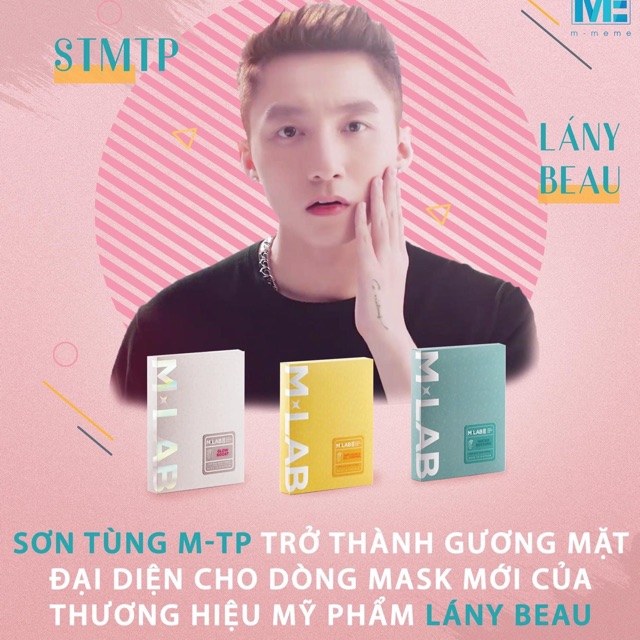 Mặt nạ sợi tre Mlab - Sơn Tùng MTP ( hàng có sẵn )