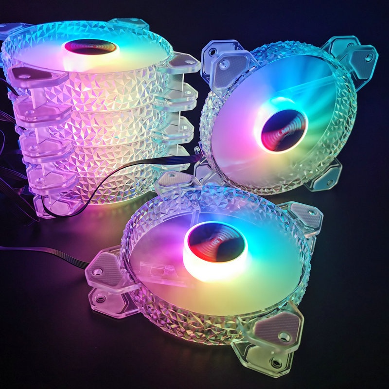 Quạt LED Tản Nhiệt Case, Fan Coolmoon, HUB Remote Chỉnh Hiệu Ứng, Tặng Kèm Ốc & Phụ Kiện LED RGB