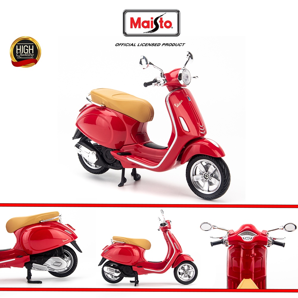 Mô hình xe máy Vespa 946, Primavera, GTS300 1:12