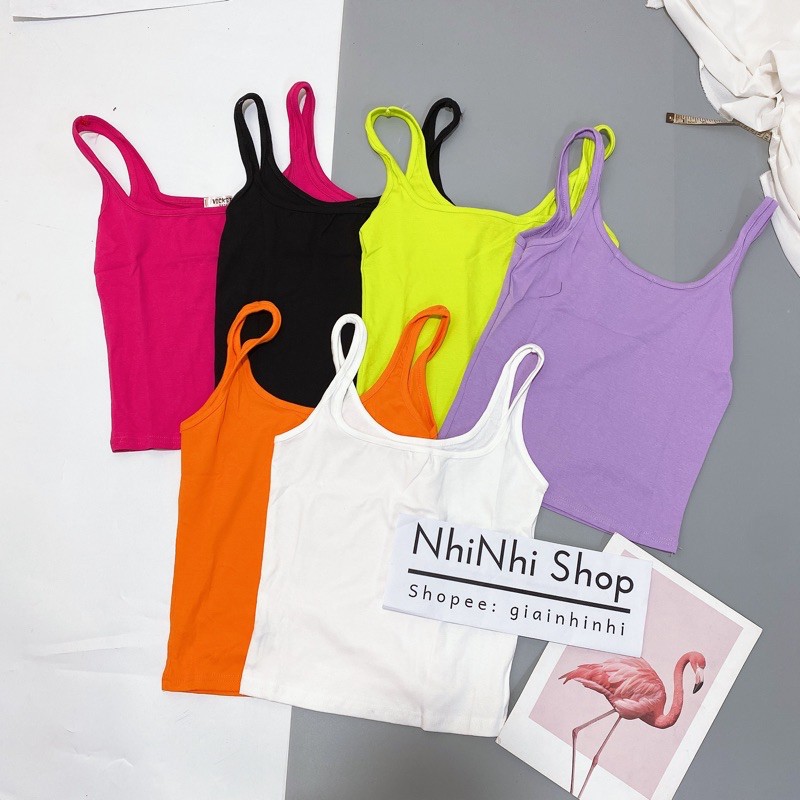 Áo ba lỗ hai dây nhỏ tôn dáng chất đẹp, Áo thun ba lỗ dáng ôm vải cotton co giãn CS0908 - NhiNhi Shop | BigBuy360 - bigbuy360.vn