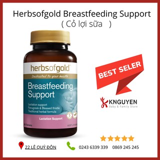 Viên Lợi Sữa Cho Bà Bầu💖CHÍNH HÃNG💖Viên lợi sữa Breastfeeding Support Herbs of Gold - Úc