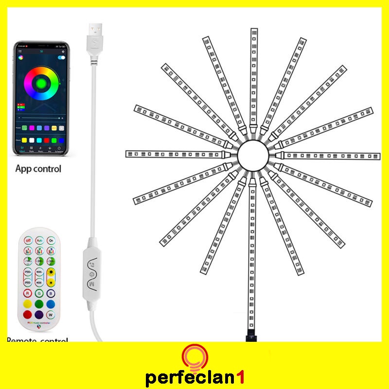 Dây đèn LED hình pháo hoa trang trí