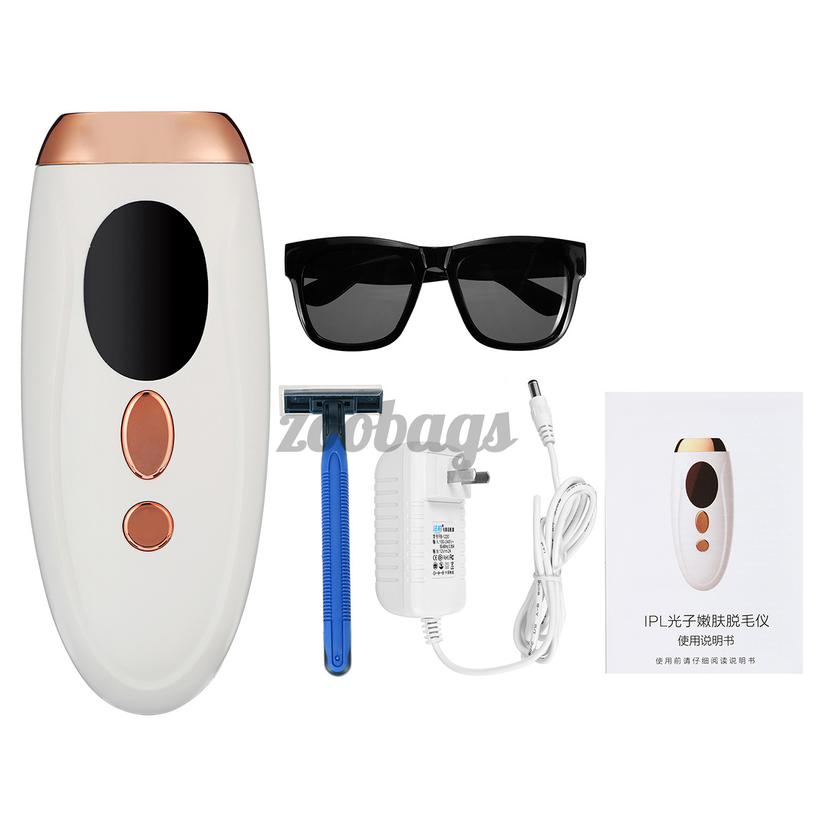 999.999 Máy triệt lông Thiết bị triệt lông vĩnh viễn bằng Laser IPL 5 chế độ Máy cạo lông không đau