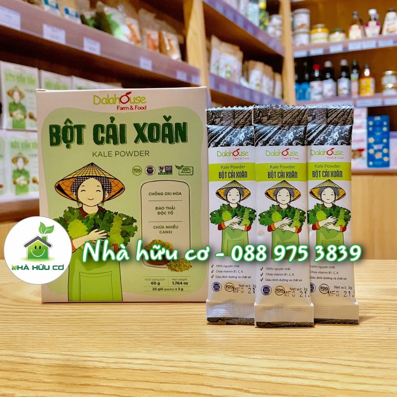 Bột rau củ cho bé ăn dặm Dalahouse gói 3g tiện dụng - Date: 3/2022 - Nhà Hữu Cơ