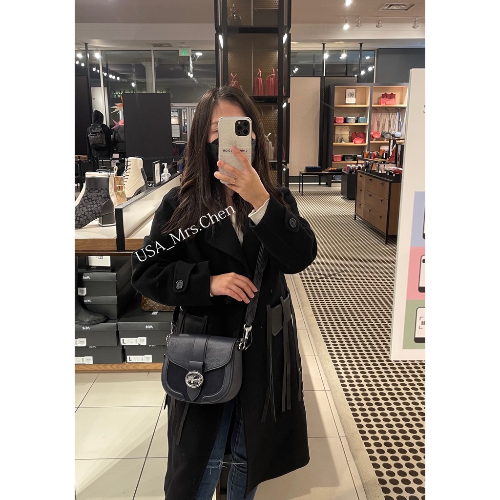 Túi Messenger COACH Saddle Bag, Hàng Chính Hãng Có Giấy Chứng Nhận Mua Hàng, Balo Đeo Bên, Có Thể Điều Chỉnh Độ Dài