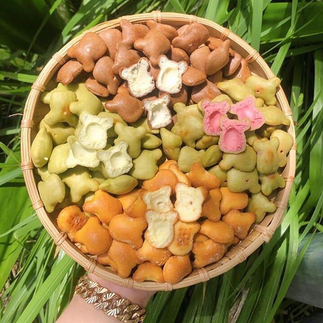 1KG Bánh Gấu Nhân Kem Tự chọn 3 Loại Thơm Giòn Ngon Trai Đẹp Snack