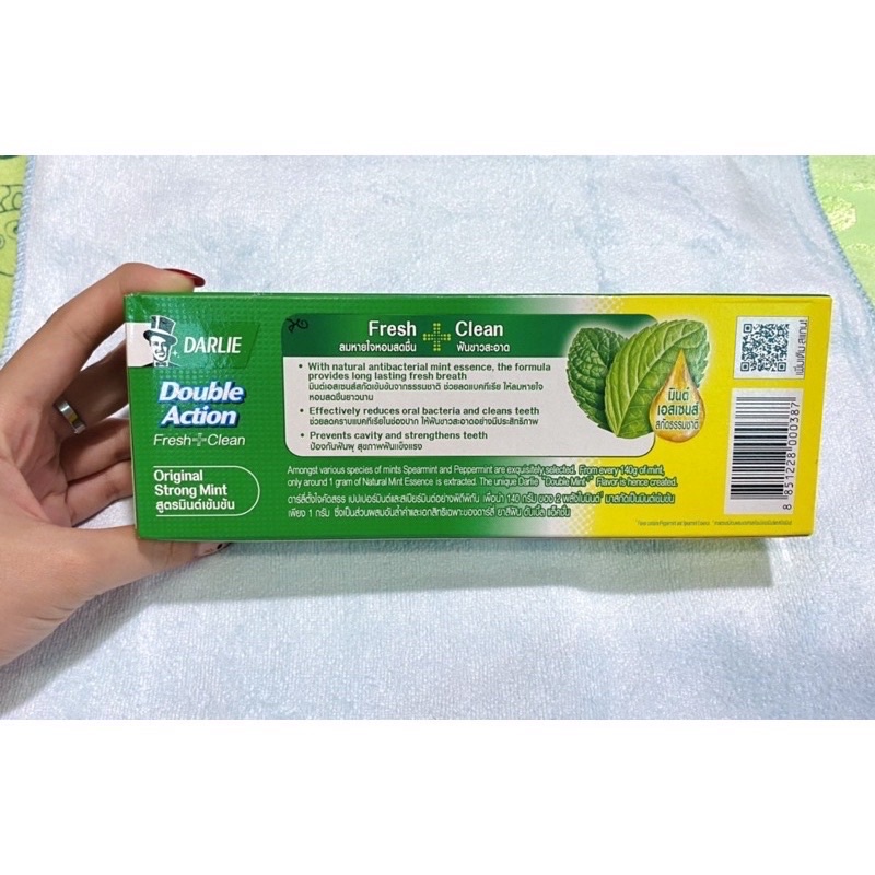 Combo 2 Tuýp Kem Đánh Răng Tác Động Kép Ngừa Sâu Răng Giúp Hơi Thở Thơm Mát Darlie Double Action 150g