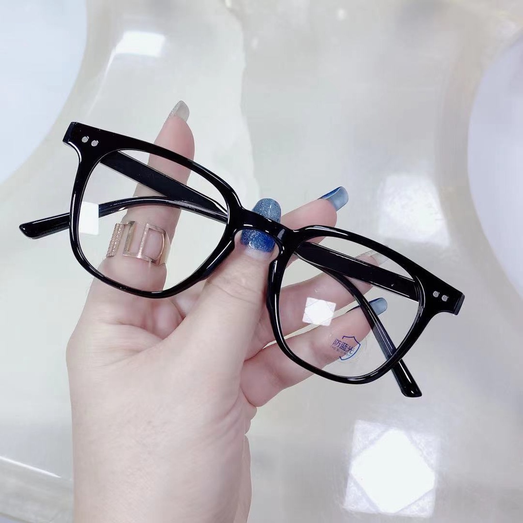 Mắt kính gọng chống ánh sáng xanh phong cách Hàn Quốc thời trang cho nữ/ Mắt kính gọng nhựa tròng lọc ánh sáng xanh cho học sinh