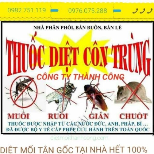 Thuốc diệt côn trùng_ diệt khuẩn- khử trùng Fendona 10SC(mua 10gói tặng bình xịt) -Hàng Mới