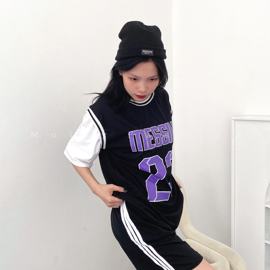Set Đồ Bộ Bóng Rổ Nam Nữ MESSIHH 23 phong các Ulzzang, Phom Unisex Freesize Molly Fashion