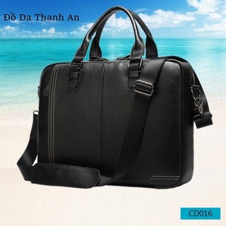CẶP DA BÒ THẬT, CHẤT DA MỀM, DÀY DẶN, ĐỰNG VỪA LAPTOP 15INC
