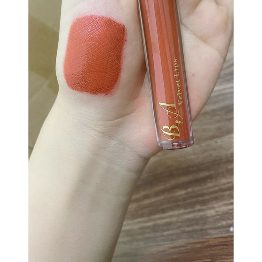 [04 Cam Tây] Son Kem Lì Nắp Vàng Cao Cấp B.A Màu Cam Tây | BigBuy360 - bigbuy360.vn