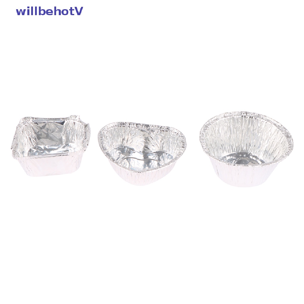 Set 10 Khuôn Nhôm Làm Bánh Tart Trứng Mini