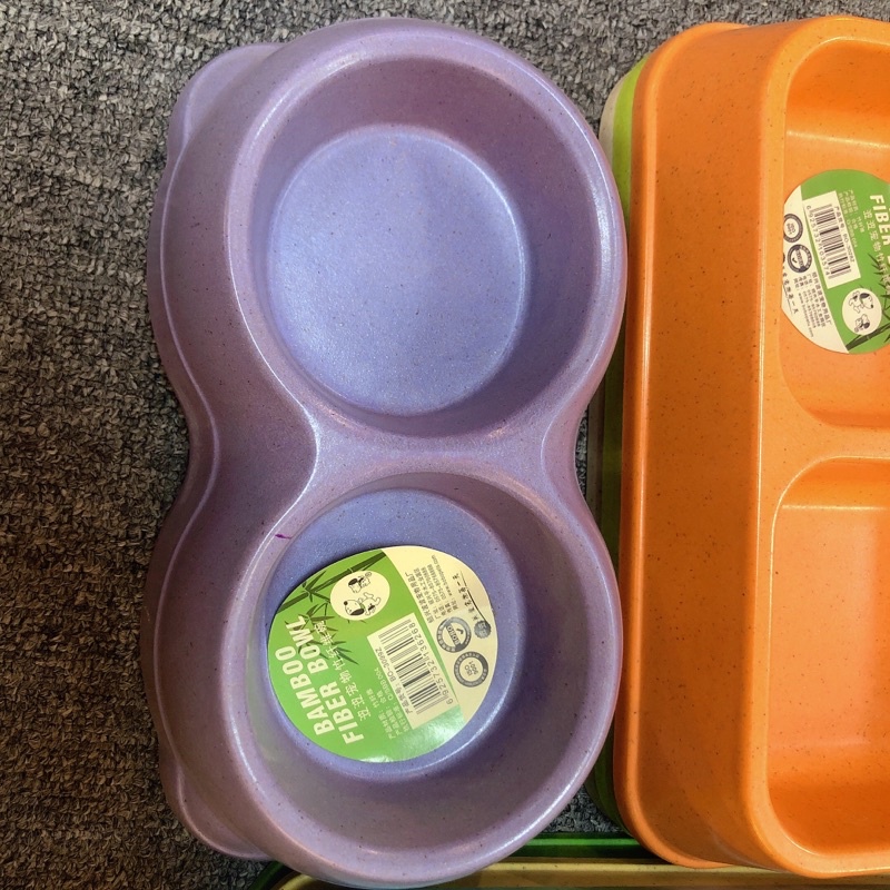 Bát đôi sợi tre cao cấp cho chó mèo