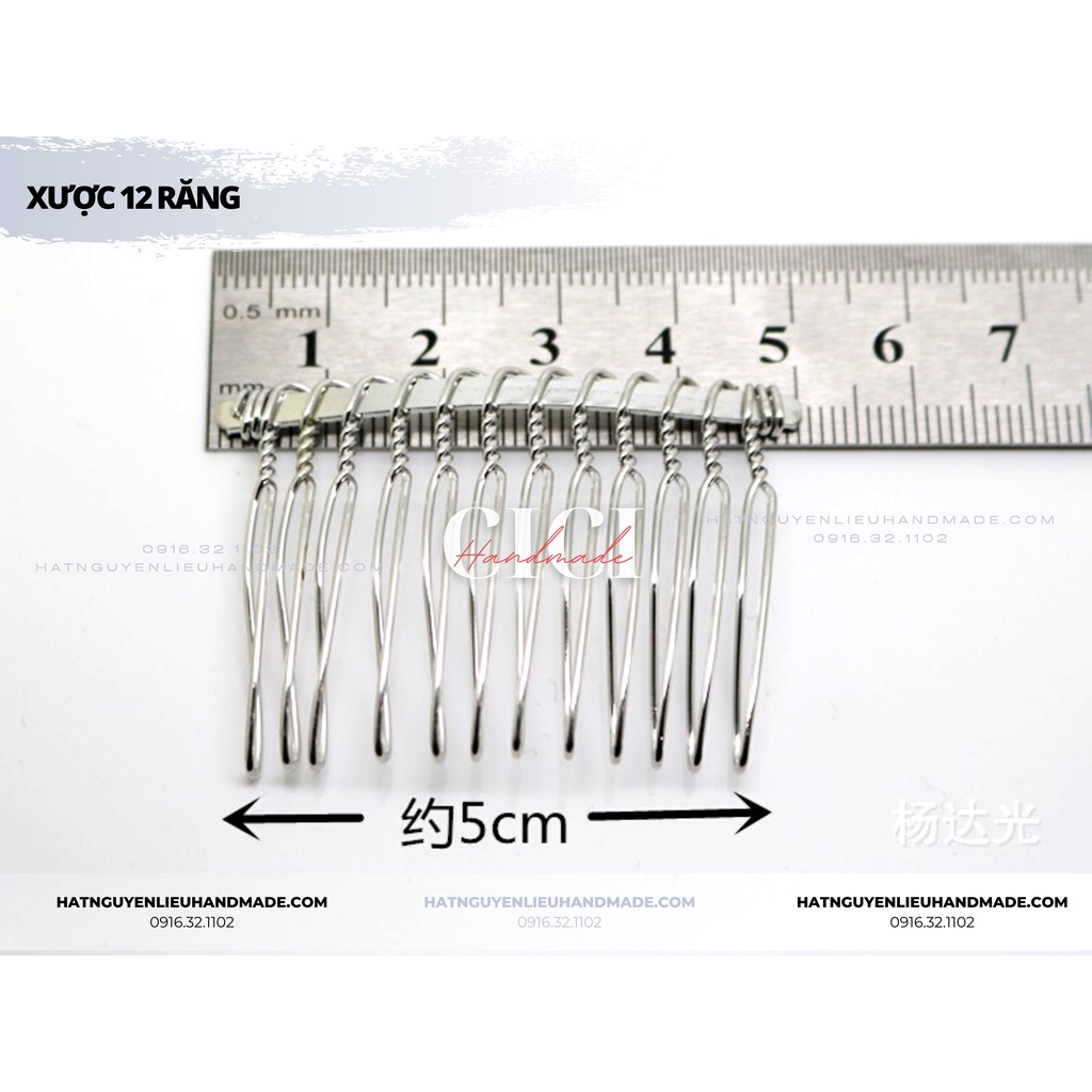 Phôi xước tóc xược inox cài tóc Cici handmade phụ kiện cài tóc cô dâu nguyên liệu đính kết chuyên hạt đá hạt pha lê