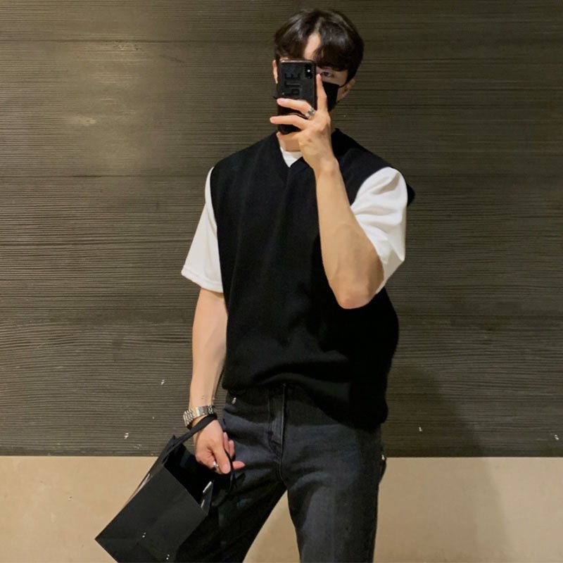 Áo Blazer áo gi lê màu đen phối áo thun áo sơ mi chất TOP TRENDING