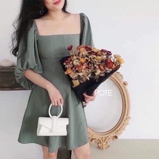 ĐẦM TAY PHỒNG CỔ U