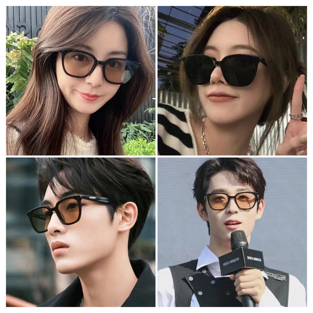Kính Râm Phân Cực Mặt Vuông Nhỏ Gọng Cao Su Màu Đen Chống Tia Cực Tím 2022gm Thời Trang Lái Xe Cho Nam Và Nữ
