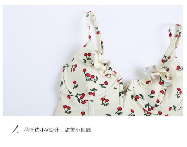 Bộ đồ bơi liền mảnh hoạ tiết cherry | BigBuy360 - bigbuy360.vn